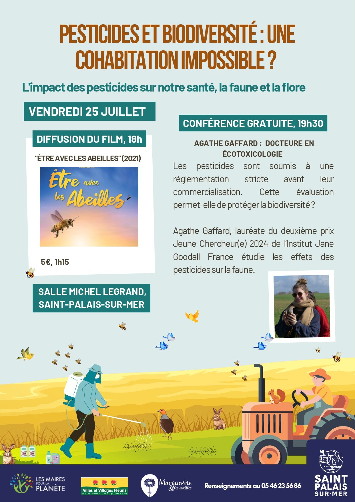 Nous organisons une soirée scientifique « Pesticides & Biodiversité » le 25 juillet prochain !